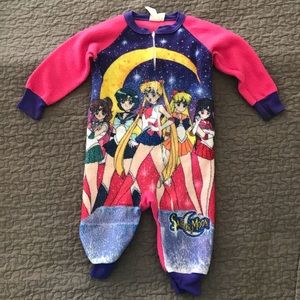 VTG Sailor Moon Fleece Pajama Toddler 3T